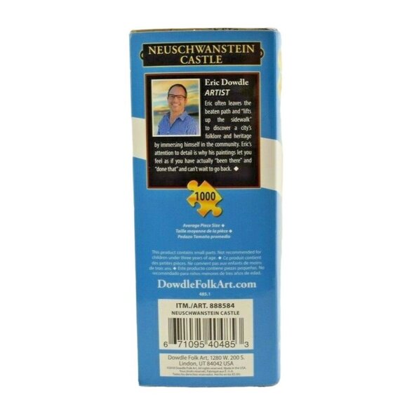 Dowdle Puzzles Neuschwanstein Castle 1000 Piece Jigsaw Puzzle Sealed - Picture 5 of 5